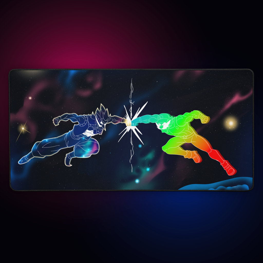 One Jump Man vs Shaggy Ball Z Desk Mat